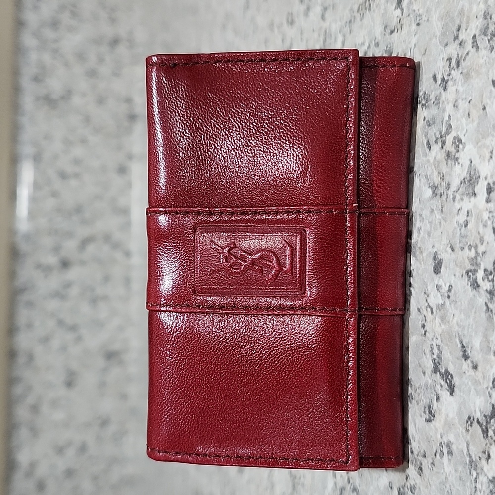 Yves Saint Laurent Leather Key Holder w/Free YSL Makeup Bag